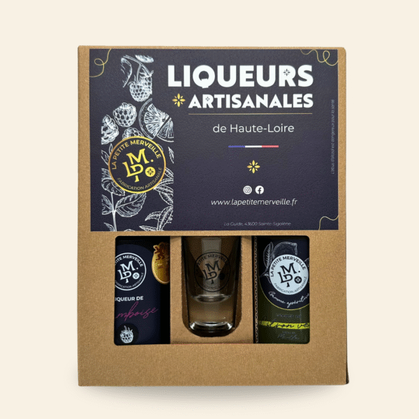 Coffret 2 bouteilles et 2 verres
