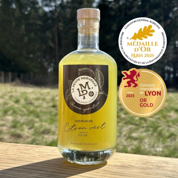 Citron Vert Liqueur de Citron Vert notes de Menthe