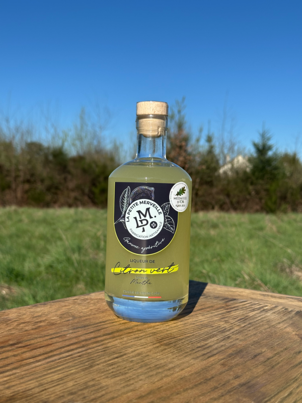 IMG_9523 Liqueur de Citron Vert notes de Menthe 70cl